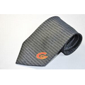 Silk Tie with Custom Woven Logo